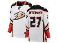 #27 Breakaway Scott Niedermayer Women's White NHL Jersey - Away Anaheim Ducks