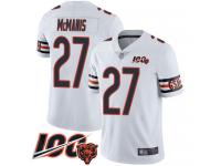 #27 Limited Sherrick McManis White Football Road Men's Jersey Chicago Bears Vapor Untouchable 100th Season