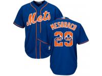 #29 Authentic Devin Mesoraco Men's Royal Blue Baseball Jersey - New York Mets Team Logo Fashion Cool Base