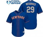 #29  Devin Mesoraco Men's Royal Blue Baseball Jersey - Alternate Road New York Mets Cool Base
