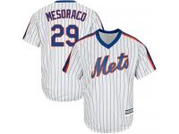 #29  Devin Mesoraco Men's White Baseball Jersey - Alternate New York Mets Cool Base