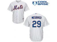 #29  Devin Mesoraco Men's White Baseball Jersey - Home New York Mets Cool Base