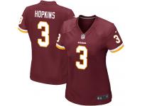 #3 Dustin Hopkins Washington Redskins Home Jersey _ Nike Women's Burgundy Red NFL Game