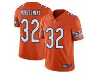 #32 Limited David Montgomery Orange Football Alternate Youth Jersey Chicago Bears Vapor Untouchable