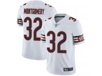 #32 Limited David Montgomery White Football Road Youth Jersey Chicago Bears Vapor Untouchable