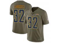 #32 Limited Nasir Adderley Olive Football Men's Jersey Los Angeles Chargers 2017 Salute to Service