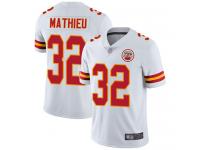 #32 Limited Tyrann Mathieu White Football Road Men's Jersey Kansas City Chiefs Vapor Untouchable