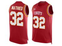#32 Tyrann Mathieu Red Football Men's Jersey Kansas City Chiefs Player Name & Number Tank Top