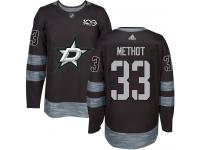 #33 Authentic Marc Methot Black Adidas NHL Men's Jersey Dallas Stars 1917-2017 100th Anniversary