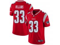 #33 Limited Joejuan Williams Red Football Men's Jersey New England Patriots Inverted Legend