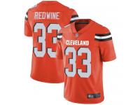 #33 Limited Sheldrick Redwine Orange Football Alternate Men's Jersey Cleveland Browns Vapor Untouchable