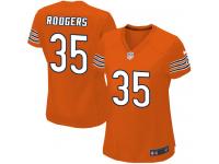 #35 Jacquizz Rodgers Chicago Bears Alternate Jersey _ Nike Women's Orange NFL Game