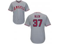 #37  Cody Allen Grey Baseball Road Men's Jersey Los Angeles Angels of Anaheim Cool Base