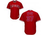 #37  Cody Allen Red Baseball Alternate Men's Jersey Los Angeles Angels of Anaheim Cool Base