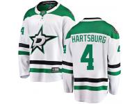 #4 Breakaway Craig Hartsburg White NHL Away Men's Jersey Dallas Stars