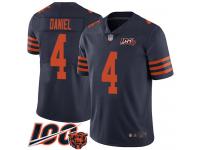#4 Limited Chase Daniel Navy Blue Football Men's Jersey Chicago Bears Rush Vapor Untouchable 100th Season