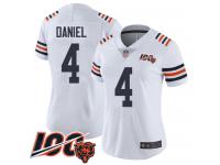 #4 Limited Chase Daniel White Football Women's Jersey Chicago Bears 100th Season