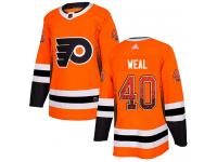 #40 Authentic Jordan Weal Orange Adidas NHL Men's Jersey Philadelphia Flyers Drift Fashion