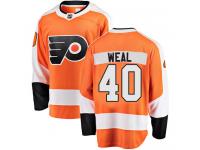 #40 Breakaway Jordan Weal Orange NHL Home Men's Jersey Philadelphia Flyers