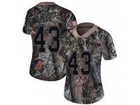 #43 Baltimore Ravens Justice Hill Limited Women's Camo Jersey Football Rush Realtree