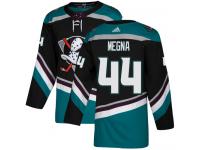 #44 Adidas Authentic Jaycob Megna Youth Black Teal NHL Jersey - Alternate Anaheim Ducks
