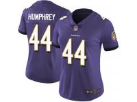 #44 Limited Marlon Humphrey Purple Football Home Women's Jersey Baltimore Ravens Vapor Untouchable