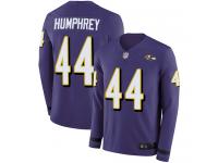 #44 Limited Marlon Humphrey Purple Football Youth Jersey Baltimore Ravens Therma Long Sleeve