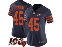 #45 Limited Joel Iyiegbuniwe Navy Blue Football Women's Jersey Chicago Bears Rush Vapor Untouchable 100th Season