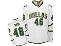 #46 Authentic Gemel Smith White Reebok NHL Third Men's Jersey Dallas Stars