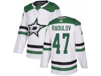 #47 Authentic Alexander Radulov White Adidas NHL Away Men's Jersey Dallas Stars