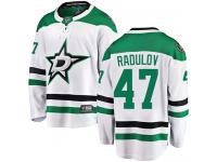 #47 Breakaway Alexander Radulov White NHL Away Men's Jersey Dallas Stars