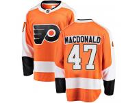 #47 Breakaway Andrew MacDonald Orange NHL Home Men's Jersey Philadelphia Flyers