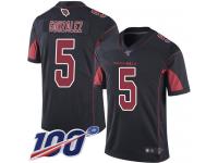 #5 Limited Zane Gonzalez Black Football Youth Jersey Arizona Cardinals Rush Vapor Untouchable 100th Season