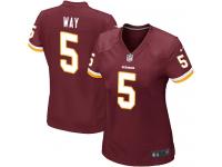 #5 Tress Way Washington Redskins Home Jersey _ Nike Women's Burgundy Red NFL Game