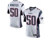 #50 Game Chase Winovich White Football Road Men's Jersey New England Patriots