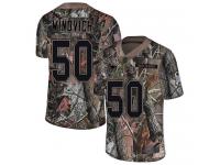 #50 Limited Chase Winovich Camo Football Men's Jersey New England Patriots Rush Realtree