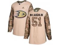 #51 Adidas Authentic Blake McLaughlin Youth Camo NHL Jersey - Anaheim Ducks Veterans Day Practice