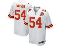 #54 Game Damien Wilson White Football Road Men's Jersey Kansas City Chiefs