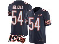 #54 Limited Brian Urlacher Navy Blue Football Home Youth Jersey Chicago Bears 100th Season