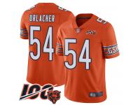 #54 Limited Brian Urlacher Orange Football Alternate Youth Jersey Chicago Bears 100th Season
