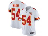 #54 Limited Damien Wilson White Football Road Men's Jersey Kansas City Chiefs Vapor Untouchable