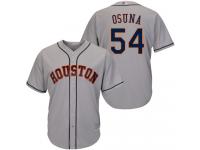 #54  Roberto Osuna Grey Baseball Road Men's Jersey Houston Astros Cool Base