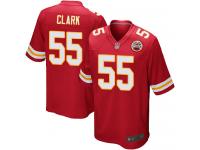 #55 Game Frank Clark Red Football Home Men's Jersey Kansas City Chiefs