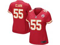 #55 Game Frank Clark Red Football Home Women's Jersey Kansas City Chiefs
