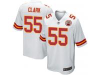 #55 Game Frank Clark White Football Road Men's Jersey Kansas City Chiefs