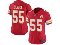 #55 Limited Frank Clark Red Football Home Women's Jersey Kansas City Chiefs Vapor Untouchable