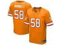 #58 Elite Shaquil Barrett Orange Football Alternate Men's Jersey Tampa Bay Buccaneers