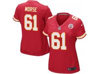 #61 Mitch Morse Kansas City Chiefs Home Jersey _ Nike Women's Red NFL Game