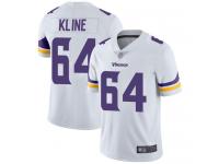 #64 Limited Josh Kline White Football Road Men's Jersey Minnesota Vikings Vapor Untouchable