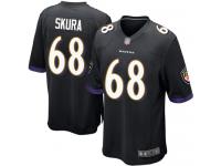 #68 Game Matt Skura Black Football Alternate Men's Jersey Baltimore Ravens